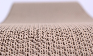 Великий картонний кігтеточка-ліжечко для котів HomeCatty, 75x26x25 см