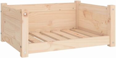 Ліжко для собак та котів біле з масиву сосни. Велике, середнє, зручне, 65,5x50,5x28 см. З інструкцією з монтажу.