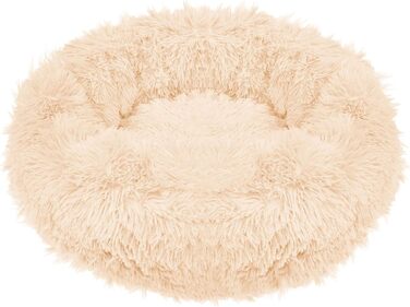 Кругле ліжко для собак Springos з антиковзною основою, 70 см, кремовий колір