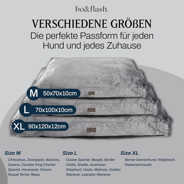 Килимок для собак Madison Dark Grey M – зручний та стильний лежак для собак преміум-якості з водонепроникним чохлом