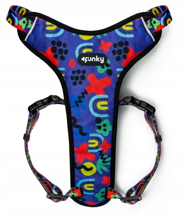 Шлейка Guard Comfort Neon Bone | 4Funky | Регульована, для малих собак (розмір S)