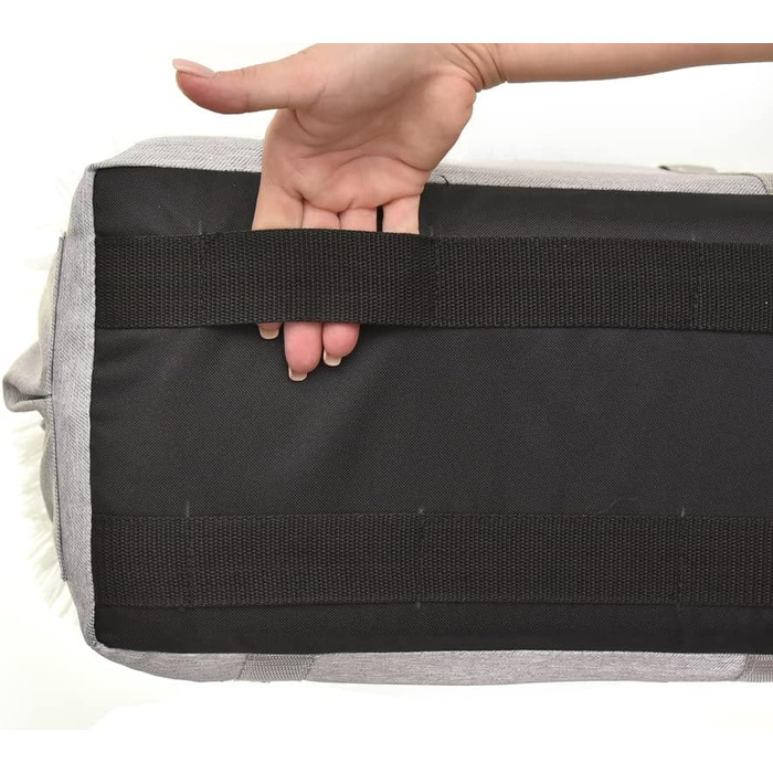 Автомобільний підлокітник для собак | Універсальний, миючий, зносостійкий, для середніх консолей, передніх та задніх сидінь | Сумка для собак, для маленьких порід | Колір: світло-сірий