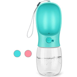 Водяна пляшка для собак Kalimdor: витокозахисна, портативна, 340 мл, блакитна