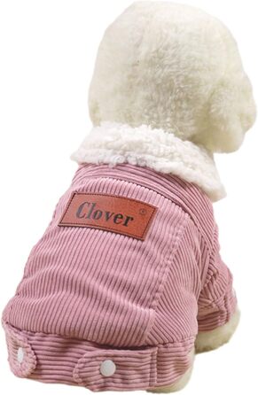 Зимовий теплий пуховик для собак на холодну погоду. Товста флісова куртка для тварин, вітронепроникний комбінезон для маленьких порід (C, M)