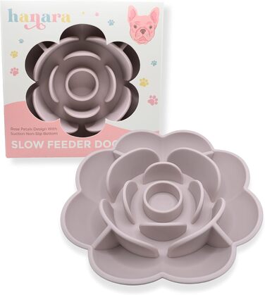 Миска для собак Hanara з силікону та килимок від ковтання з присосками, дизайн 