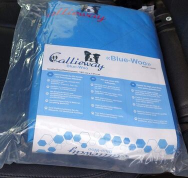 Callieway Автоковдра для собак, плед для пікніків з м'якими лапками (блакитний)