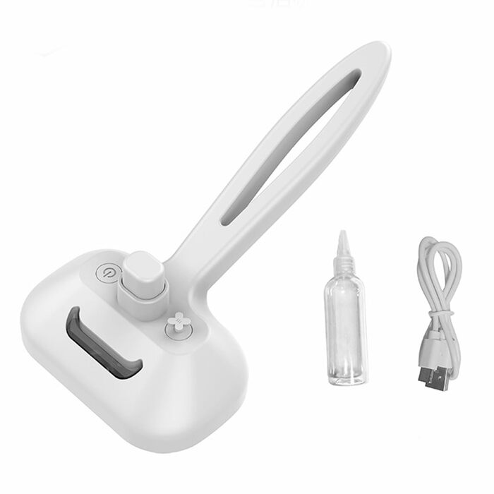 Гребінець для вичісування шерсті собак та котів з парою, антистатичний, рожевий