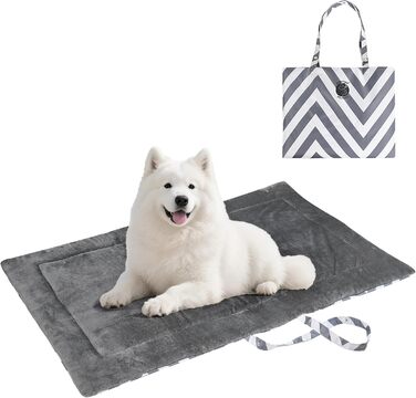 Водонепроникний килимок для собак Pawsse - зручний для подорожей, авто та кемпінгу (127 x 70 см, сірий)