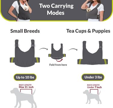 Сумка-переноска для собак та котів, для цуценят та маленьких собак, регульована, бавовна, сіра