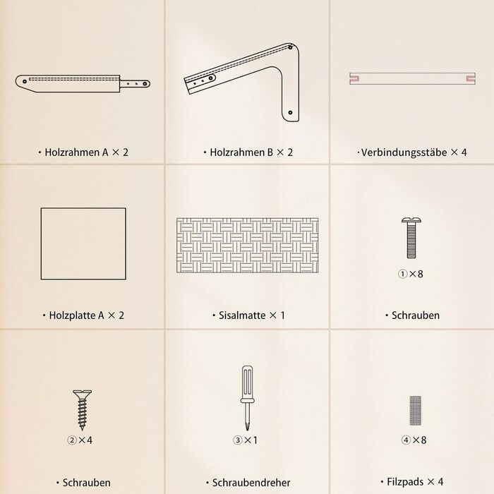 Котячий когтетоп CheerPals L-подібний з сизалю та масиву буку (63см)