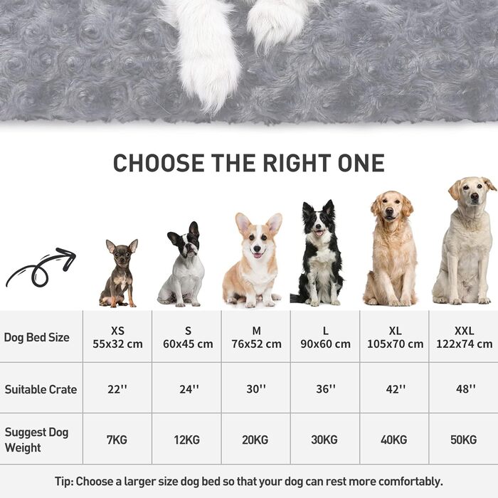 Крісло-ліжко для собак середніх порід, м'яке, неслизьке, сірого кольору, 76x52 см