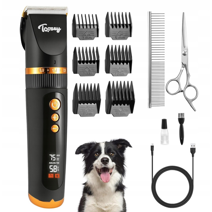 Професійна бездротова машинка для стрижки собак, котів та інших домашніх тварин