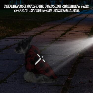 Водонепроникний дощовик для собак BeautyZoo з капюшоном та інтегрованим шлейкою. Підходить для малих, середніх та великих собак, хлопчиків та дівчаток. Розмір S (Back 13.2', Chest 18.5', Neck 13.9'), колір Buffalo Red