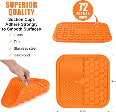 Набір для повільного годування собак та котів AiQInu: 2 годівниці-липучки, силіконовий шпатель, для грумінгу та догляду за кігтями