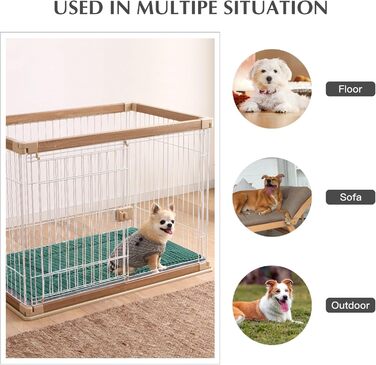 Ортопедичне ліжко для собак BVAGSS, миється, м'яке, тепле, для маленьких, середніх та великих собак, 76x50x4 см, 54x33x4 см, зелене