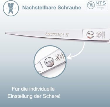 Преміум ножиці для собак NTS-Solingen: ножиці для худоби, ножиці для шерсті, ножиці для гриви, 15-23 см, нержавіюча сталь, Solingen, Німеччина
