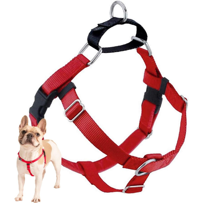 Шлейка для собак 2 Hounds Design Freiheit Wags Whiskers, проти ривків, розмір L