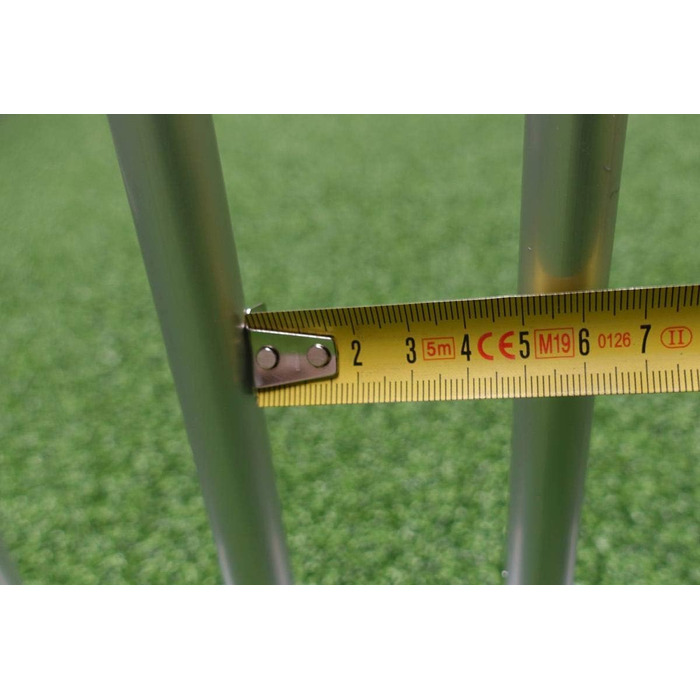 Callieway® Розкладний вольєр ALUZAUN/Freilaufgehege/Welpenauslauf Safety Pro' 8-частинний для цуценят, заходів та кемпінгу (Спеціальна висота 80 см, 8 панелей по 80 см)