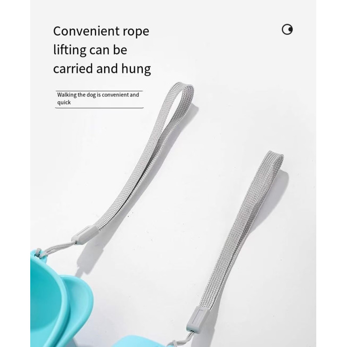 Водяна пляшка для собак з контейнером для корму, портативна, для котів, собак та інших тварин, для прогулянок, походів та подорожей