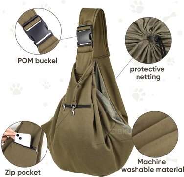 Сумка-переноска для собак, цуценят, наплічна переноска для тварин, зелена