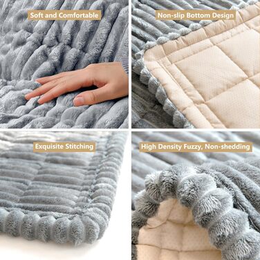 Килимок для собак у машину: захист заднього сидіння, антиковзаюча поверхня, килимок-диван для тварин, миючий, для автомобілів, SUV, седанів (51 x 24, сірий, 140 x 54 x 4 см)