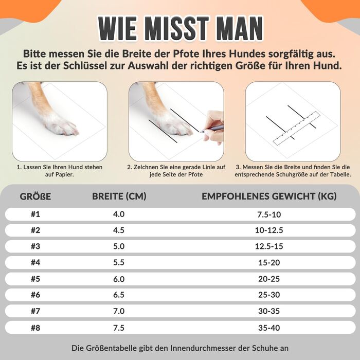 Чоботи для собак, захист подушечок лап, зимові, 4 шт. Водовідштовхувальні, вітрозахисні, з теплим флісом та високим дизайном. Світловідбиваючі та антиковзні чоботи для собак для активного відпочинку, розмір 2 (ширина 4.5 см), розмір 8 (ширина 7.5 см).