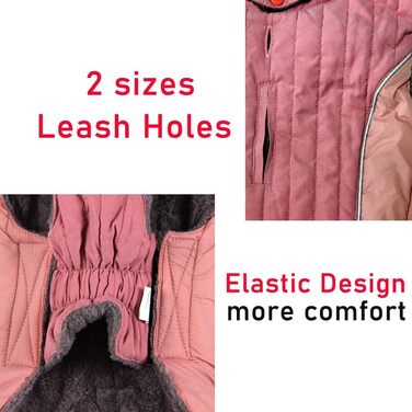 Теплий флісовий худі для собак середнього розміру, рожевий, розмір L (1 шт.)