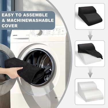 Сходинки для собак Mozvvco: 2 сходинки для маленьких собак, м'який матеріал, знімна оббивка, чорного кольору