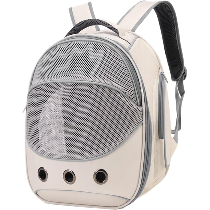 Транспортна сумка для собак сірого кольору, з регульованими ремінцями – ідеальна для подорожей, прогулянок, авто та громадського транспорту