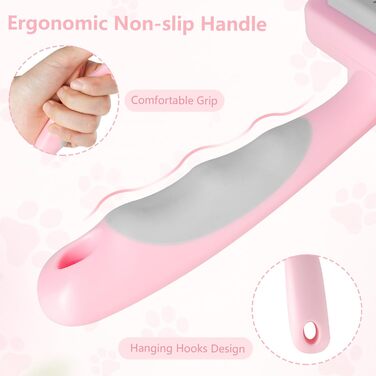 Гребінець для грумінгу тварин, щітка для собак та котів, масажна щітка для догляду за шерстю, самоочищувана