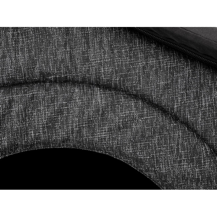 Будка для собак, вольєр, зона відпочинку: графітові екологічні канати + чорний Оксфорд, R6: 72 x 76 см