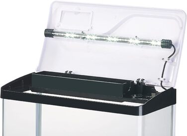 Sweetypet Міні-акваріум комплект 25 л з LED-підсвіткою, помпою та фільтром, нано-акваріум для риб, з дистанційним керуванням