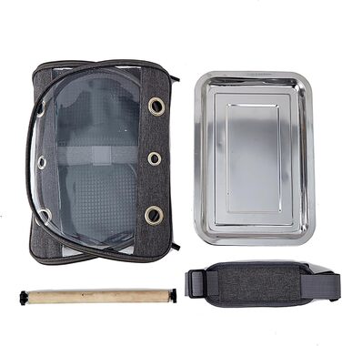 Сумка Vogel для транспортування папуг з прозорим вікном, рюкзак для маленьких домашніх тварин, складаний