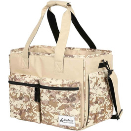 Транспортна сумка для котів та собак Galatée Tragetasche, складана, схвалена авіакомпаніями, для довгих подорожей (колір: коричневий)