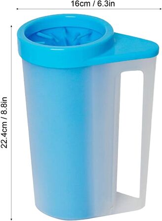 Підкладка для лап собак | Підкладка для лап тварин з силіконовою щіткою | Змінний очищувач для лап собак та котів, щітка для чищення лап тварин - середній (Fuß Cup - великий)