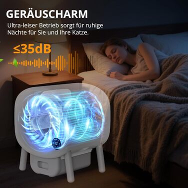 Автоматичний лоток для котів XXL 95л з самоочищенням та керуванням через додаток – велика місткість, включає килимок та 3 рулони пакетів