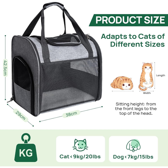 Транспортна сумка-рюкзак для котів та собак, переноска для тварин з вентиляцією, складаний рюкзак для домашніх улюбленців