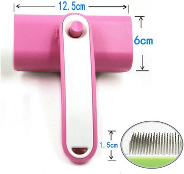 Гребінець для собак Slicker від green: самоочищується, для довгої та середньої шерсті