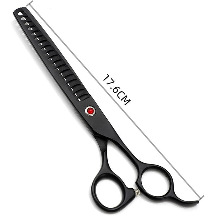 Набір професійних ножиць для собак 4 в 1: прямі, зубчасті, вигнуті + гребінець. Підходить для собак, котів та інших тварин
