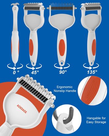 Щітка для собак для видалення підшерстка, щітка для собак для видалення підшерстка, щітка для котів для видалення шерсті, гребінець для собак та котів для розплутування, щітка для догляду за домашніми тваринами, щітка для котів для вузлів, ковтунів, вільн