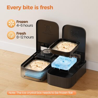 Автоматичний дозатор корму для котів та собак з таймером: 700 мл, 48 годин, свіжий корм, ABS пластик