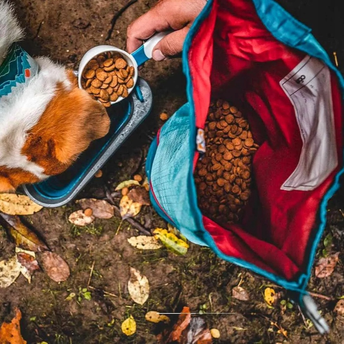 Текстильний контейнер для сухого корму для собак Kurgo Kibble Carrier, водонепроникний, синій