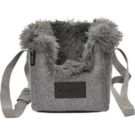 Підлокітник для собак у авто | Універсальний, миючий, зносостійкий, для середніх собак | Підходить для центральної консолі, переднього сидіння, пасажирського сидіння, заднього сидіння | Сумка для собак, для маленьких собак | Колір: сірий