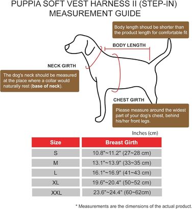 Шлейка Puppia Soft Harness II для собак, чорна, розмір S - м'яка, комфортна, легка в одяганні, PUHB1770BKS
