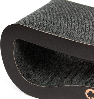 Котячий будиночок Kratzbrett Orbit Petite - когтеточка для котів, лежанка, чорний