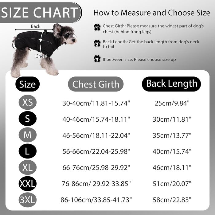 Зимовий теплий одяг для собак середніх порід: тепла жилетка з флісу, водонепроникний зимовий костюм, вітрозахисна куртка. Чорний колір.