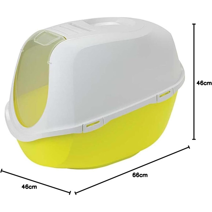XXL лоток для котів Jumbo Katzentoilette Mega Deluxe жовтого кольору