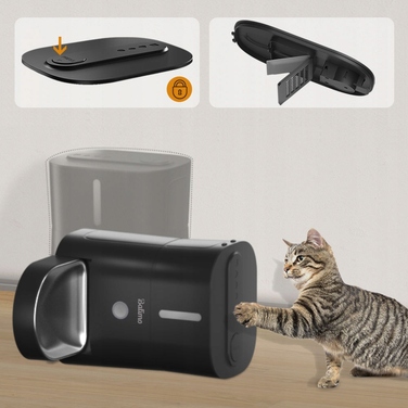 Автоматична годівниця Balimo для котів та собак з нічним підсвічуванням, чорна, 3 л