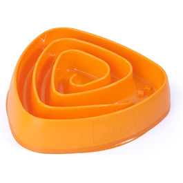 Миска для собак Edupet 06027AA Anti-Schling, для повільного годування, 300 мл, оранжева