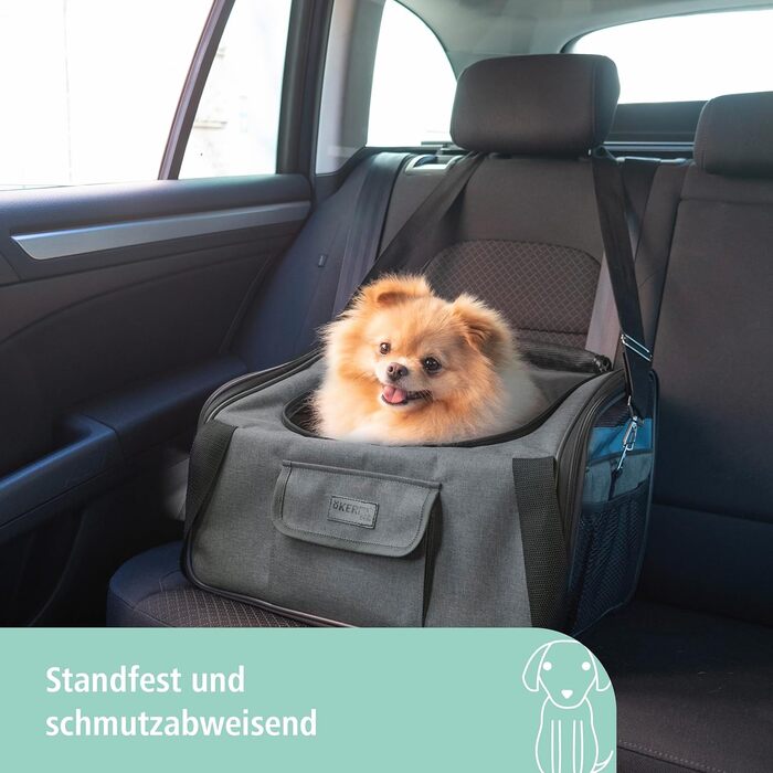 Автокрісло для тварин Kerbl Vacation, сірий/блакитний, 44x35x30 см